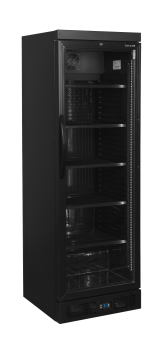 Chladiaca skriňa presklené dvere CEV 435 BLACK