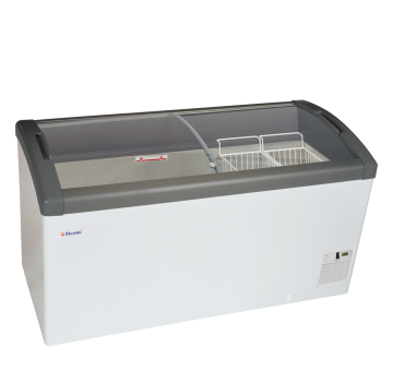 Pultová mraznička, posuv. oblé veko Focus 151 GREY