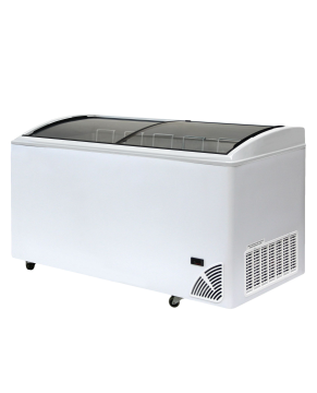 Pultová mraznička presklené oblé veko ARO 606/2 White Edge