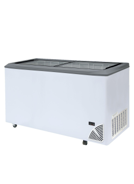 Pultová mraznička presklené rovné veko ARO 601/2 Grey Edge