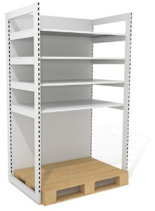 Rámový paletový regál s vysokou nosnosťou